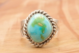 Genuine Sonoran Turquoise Native American Ring